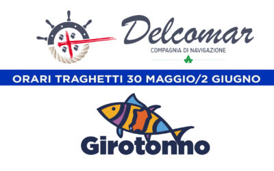 Orari Traghetti 30/05 – 02/06 – GIROTONNO