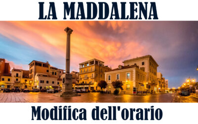 Modifica dell’orario – La Maddalena