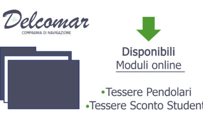 Disponibili Moduli per Richiesta Tessere Pendolari e Tessere Sconto Studenti.